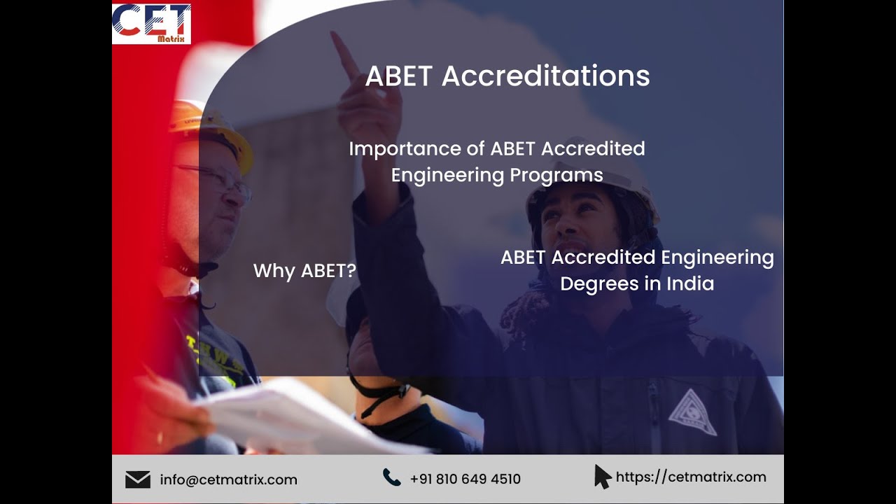 ABET Accreditation and ABET accredited engineering programs in India